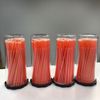 800 (8 Kegs) Dental Micro Applicator Brushes (Regular Tips) (Orange) Disposable