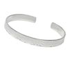 Timeless Elegance: 7mm Solid Silver Hammered Bangle Bracelet for Men and Women | TreasureBay