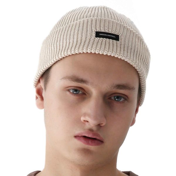 UNDERCONTROL Aerocool Summer Beanie Free Size Cooling for Men Women - Unisex Plain Skull Hat Cap - Made in Korea (Ivory)