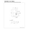 Kingston Brass CD43300DLK Angle Stop Valve, Matte Black