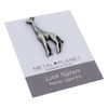 Metal Planet Ltd Giraffe pewter lapel pin, Gift