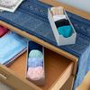 Household Essentials Narrow Organizer Tray 2 Pack, Gray, Silver