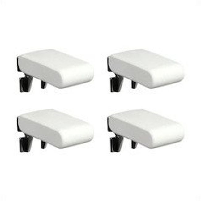 High Logic 98188 Leaf Post Brackets, White, 4 Pack (00098188-001)