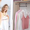 HOUSE DAY Sturdy Plastic Space Saving Hangers 12 Pack, Cascading Hangers