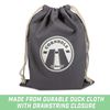 GoSports Cornhole Bean Bag Tote Carry Case - Fits 8 Bean Bags - Gray, Navy, or Natural