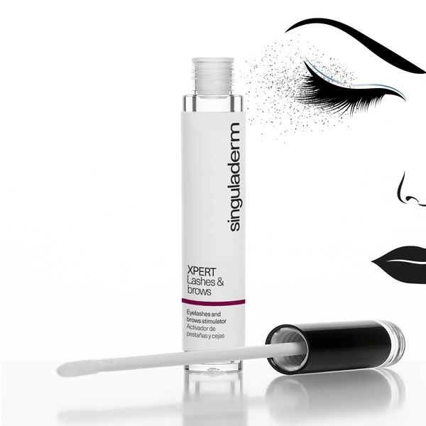 Singuladerm - Wimpern und Augenbrauen Wachstumsserum - 4 ml - Lifting, Stärkende und Schützende Wirkung - Ideale 2-in-1-Behandlung für Wimpern und Augenbrauen - XPERT Lashes & Brows