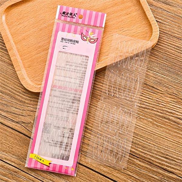 Double Eyelid Sticker, 120pcs Double Eyelid Tape Invisible Self-adhesive Double Eyelid Strip Sticker Eye Makeup Tool