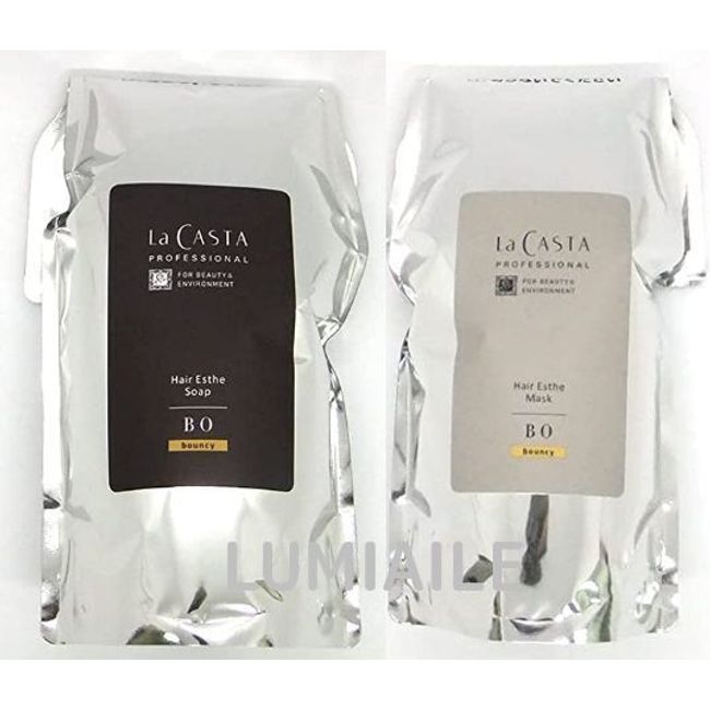 [Set of 2] La CASTA Hair Esthetic Soap BO 600ml/Mask BO 600g [La CASTA PROFESSIONAL]