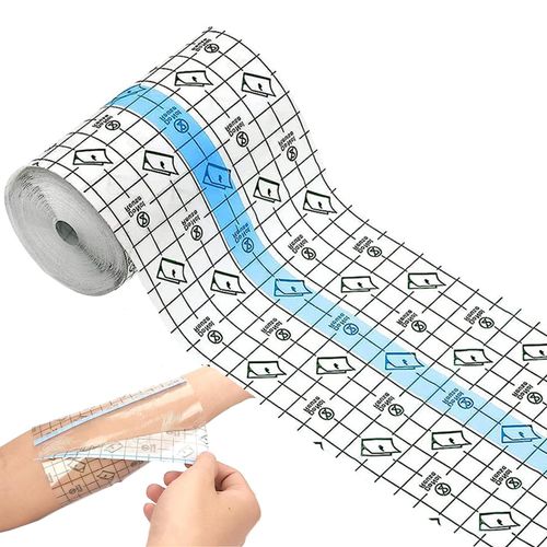 ANAMPION Tattoo Aftercare Waterproof Bandage(10cm x 5m), Second Skin Tattoo Cover, Waterproof Tattoo Cover for Swimming Tattoo Care, Wound Protection, Plastic Cover