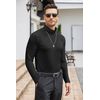 COOFANDY Men's Casual Slim Fit Turtleneck T Shirts Lightweight Basic Cotton Pullovers