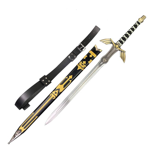 Legend of Zelda Master Sword SHARPENED Skyward Limited Edition Deluxe w Belt (14-Black-BKB)