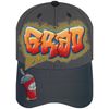 Grad Graffiti  Grey Baseball Cap Die Cut Graduation Congratulations Card