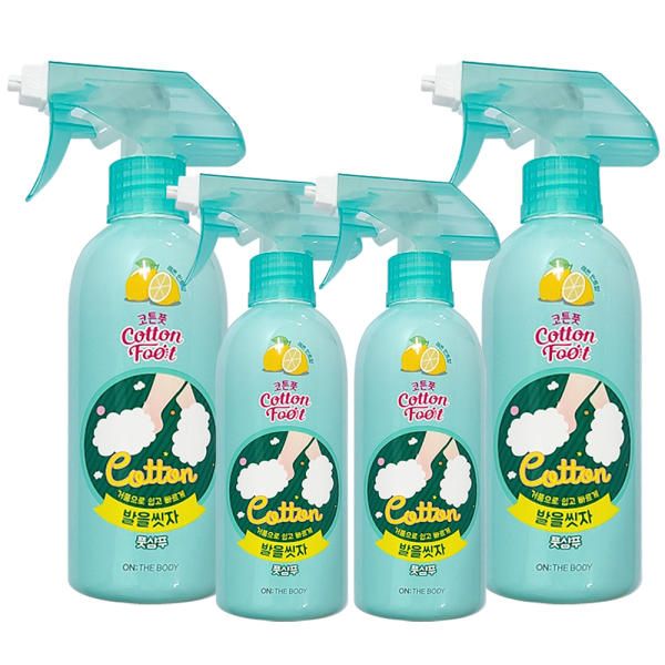 On the Body Foot Wash Fresh Lemon Mint Cotton Foot Shampoo Foot Shampoo 385ml 4ea