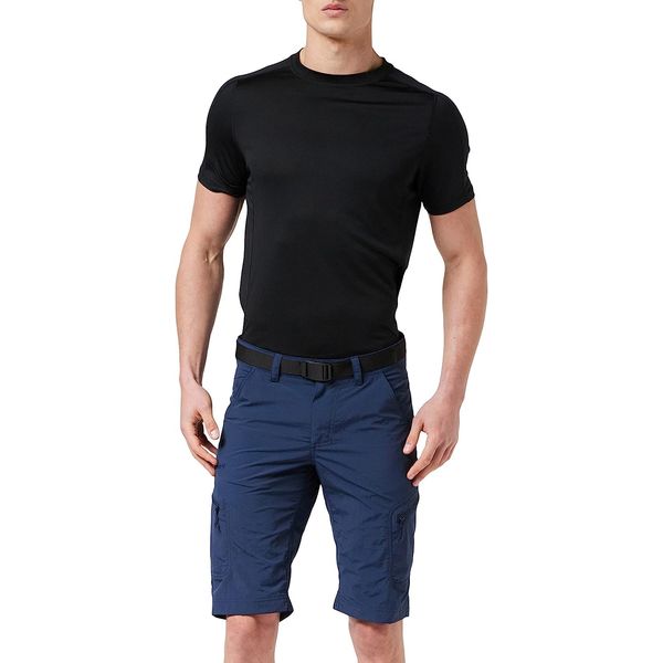 Schöffel Herren Shorts Silvaplana2, vielseitige Wanderhose mit separatem Gürtel, Outdoor Hose mit praktischen Taschen, dress blues, 50