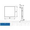 100mm Pull Cord Extractor Fan White ABS Front Panel TRAX Wall Ceiling Ventilation