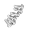 100pcs M4 Flat Head Solid Rivet, Aluminum Not Fall Off Rivets Solid Rivet Assortment Fastening Tool, GB867 (M4*10)