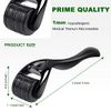 URAQT Derma Roller, 1mm Beard Roller, 540 Titanium Micro Needling Roller for Men and Women, Microneedle Face Roller Beard Growth Roller for Stimulate Hair Growth, Facial Skin Care, Scar Removal