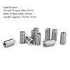 10Pcs Inner M6*1.0, Outer M8*1.25, Length 15mm, Sloted Thread Inserts, Stainless Steel Threaded Inserts
