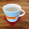 Super Cool Creations Coasters - Heart Shaped - Red - 6 Set
