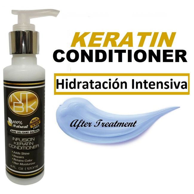 C. Acondicionador de Keratina 4 oz Infusion Keratin Conditioner Shine Repairs