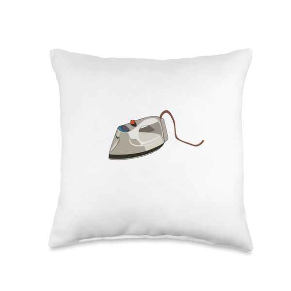 Steam Iron Throw Pillow