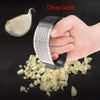 2in1 Garlic Press Grinder & Meat Tenderizer Stainless Steel Multifunctiona
