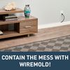 Legrand - Wiremold Kit Cordmate, Organizer and Hider, Cover, Concealer, and Protector for Wall, Single Cord, CMK10, Paintable