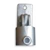 Zoro Select 4Nxv7 Structural Pipe Fitting W/ Adjustable Swivel Flange For 1-7/8
