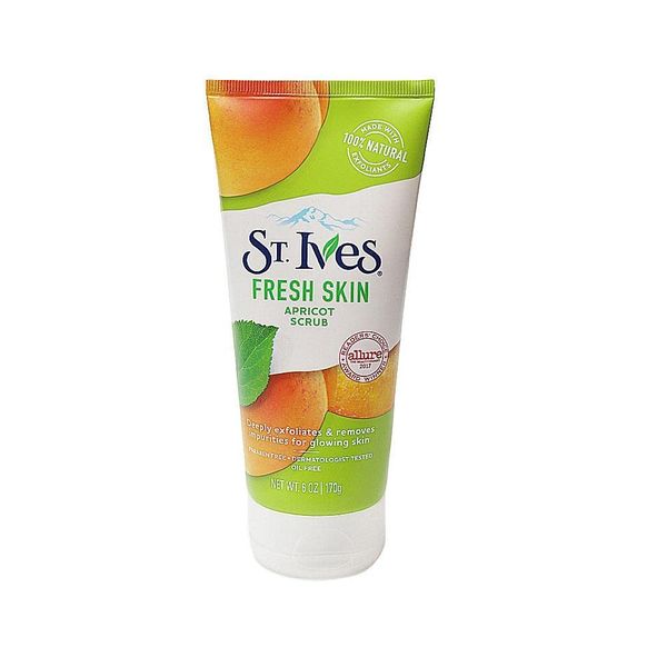 St. Ives Fresh Skin Invigorating Apricot Scrub 6 Oz (2 Pack) by St. Ives