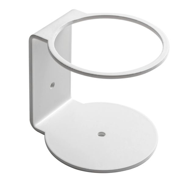 IPEA Mounted Iron Wall Holder for Sanitizing Gel, Soap, Dispenser Bottles – White – Height 90 mm