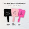 3CE Square Mini Hand Mirror Black
