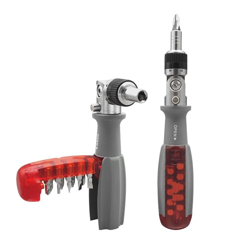 Ratcheting Screwdriver, Ratcheting Screwdriver Set, 10-in-1 Multi Bit ...