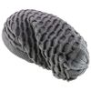 Armycrew Rasta Dreadlock Reggae 100% Cotton Deep Crown Long Beanie Hat - Light Grey