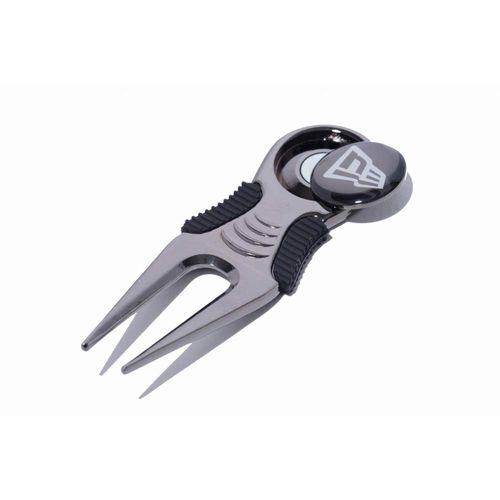 New Era Golf Green Fork 11225883, Metal Black x White