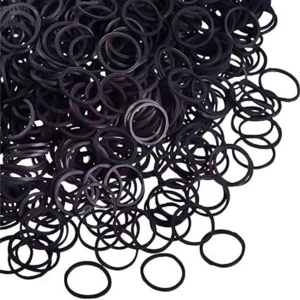 Kusport 1000 small rubber bands soft elastic hair braids