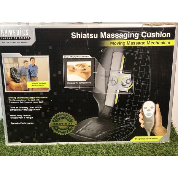 HoMedics SBM-200 Shiatsu Back Massager Chair Cushion TESTED W/box