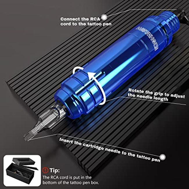Wormhole Tattoo Gun Complete Kit Tattoo Machine Pen Power Supply