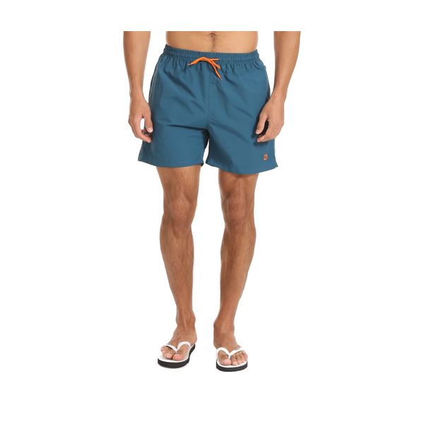 Tansozer Badehose Herren Badeshorts Herren Shorts Kurze Hosen Herren Schnelltrocknend Schwimmhose Männer Boardshorts mit Kordel Pfauenblau XL