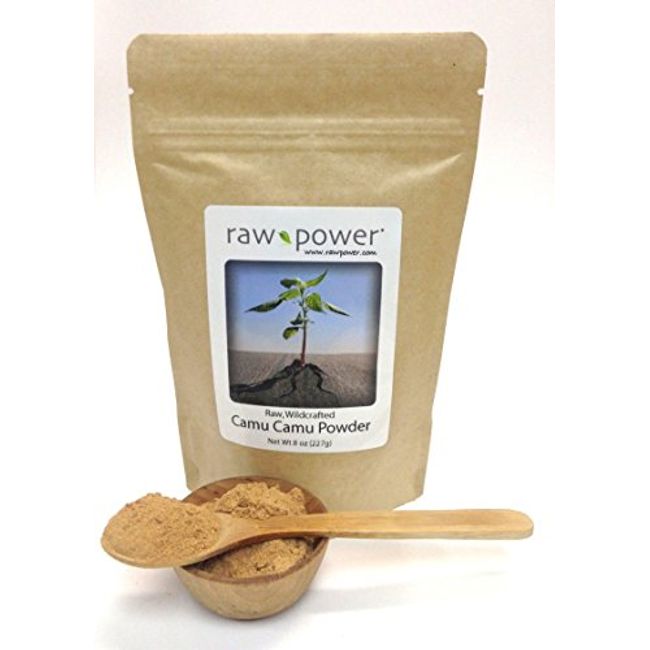 Camu Camu Berry Powder, 8 oz (227g), raw, wildcrafted, 100% Pure, Non-GMO, Raw Power Organics