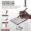 Pen Tips Titanium Alloy Pencil Nibs Fit for Remarkable 2 Tablet Pen, Precise Control, 2pcs