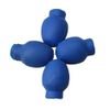 4 Pcs Rubber Tip Supporter for Drumsticks Noise Suppression Practice Blue