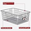 6 Pack [ Extra Large ] Wire Storage Baskets For Organizing With Lables, Pantry O