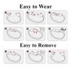 Generic USB Charging Cable Bracelet, 22.5cm, USB Lightning & Tybe C, Portable, Waterproof, Compatible with Smartphone & Tablet