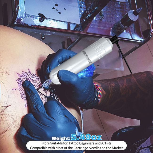 Tattoo Kit Wormhole Tattoo Pen Kit Tattoo Machine Kit, Tattoo Gun Kit with  Cartridge Needles, Tattoo Ink and Tattoo Power Supply Complete Tattoo Kit