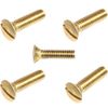 8-32 x 1-1/4" Solid Brass Oval Head Machine Screws Slotted Drive Quantity 50