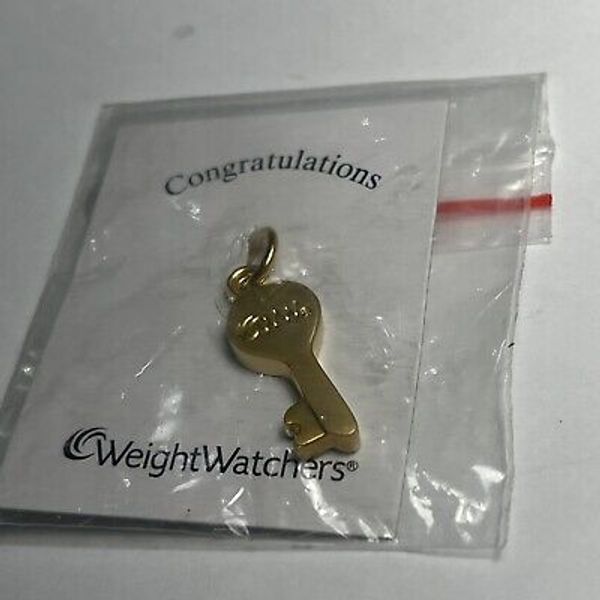 NEW WW Weight Watchers STAR Goal Charm Award for Key Chain Celebration Loss Gold