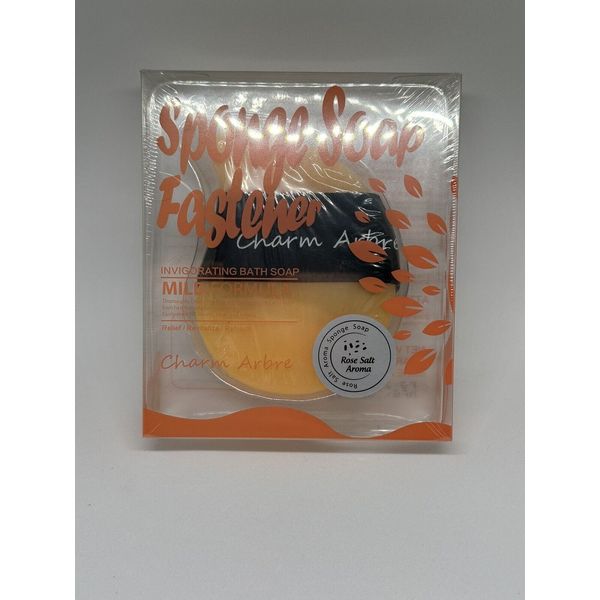 Charm Arbre Rose Salt Aroma Sponge Soap With Fastener