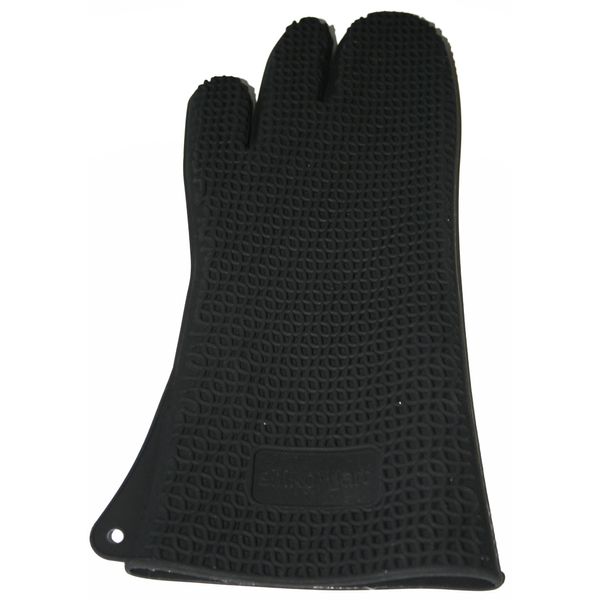 Silikomart Zeus Professional Barbeque Textured Silicone Oven Mitt, Black by Silikomart