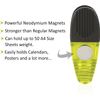 VIP Home Essentials - Thick Plastic Clips with Neodymium Magnet - 3-1/4" Length - Durable Versatile All-Purpose
