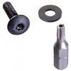 4 HTX SECURity RACK SCREWS + 1 TBIT Star Post driver BIT 10-32" MIDDLE ATLANTIC